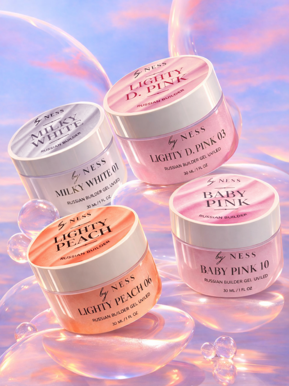 Gel sans limage BY NESS : le builder gel auto-égalisant sans TPO à petit prix