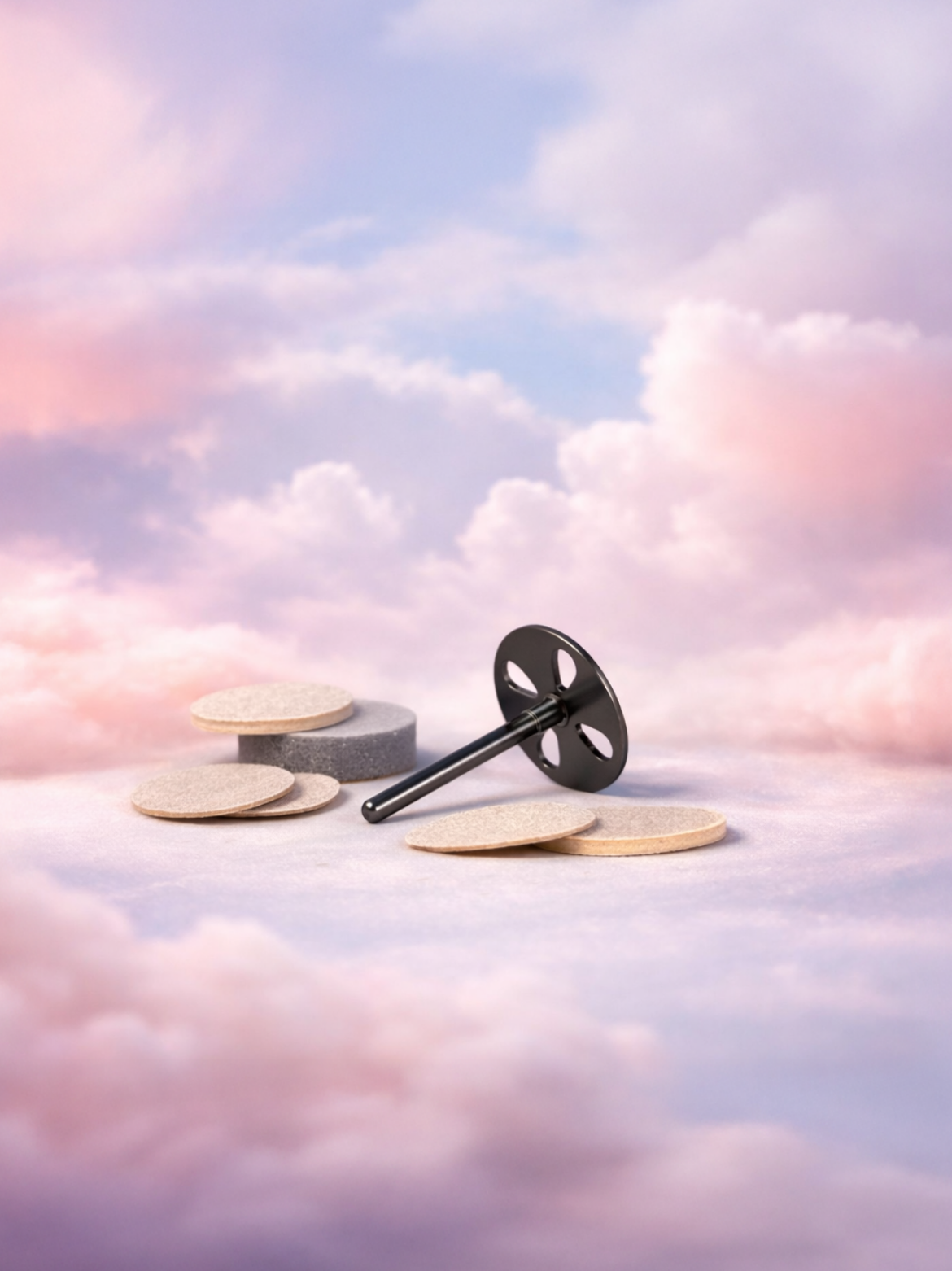 SET PÉDICURE PODODISC COMPRENANT UN DISQUE EXPERT M + 5 LIMES RECHARGES ADHÉSIVES GRAIN 180 (20MM)